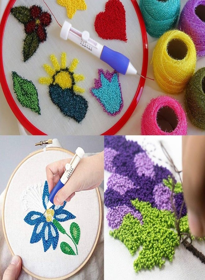 GEMSY مجموعة أقلام تطريز إبرة قابلة للتعديل من GEMSY مع 3 إبر قابلة للتبديل | أداة تطريز يدوية للخيوط والغزل للحياكة والخياطة والنسيج والأعمال اليدوية - Image 5